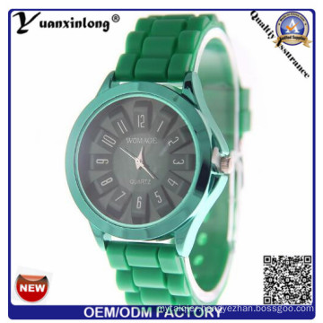 Yxl-266 Men′s Fashion Quartz Watch Analog Design Silicone Luxury Round Dial Watch Sport Casual Men Women Girl Dress Watches